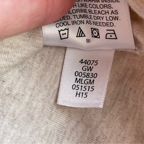 Hanna Andersson Girls Quilted Cream Toggle Button Vest size 8 or size 130 - Picture 3 of 6